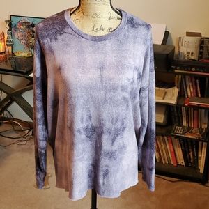 Soft & Sexy Plush purple tie dye XL